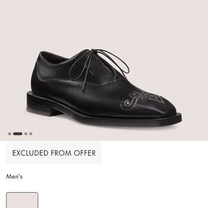 Stuart Weitzman Royce Runway Wingtip leather derby Sz 14